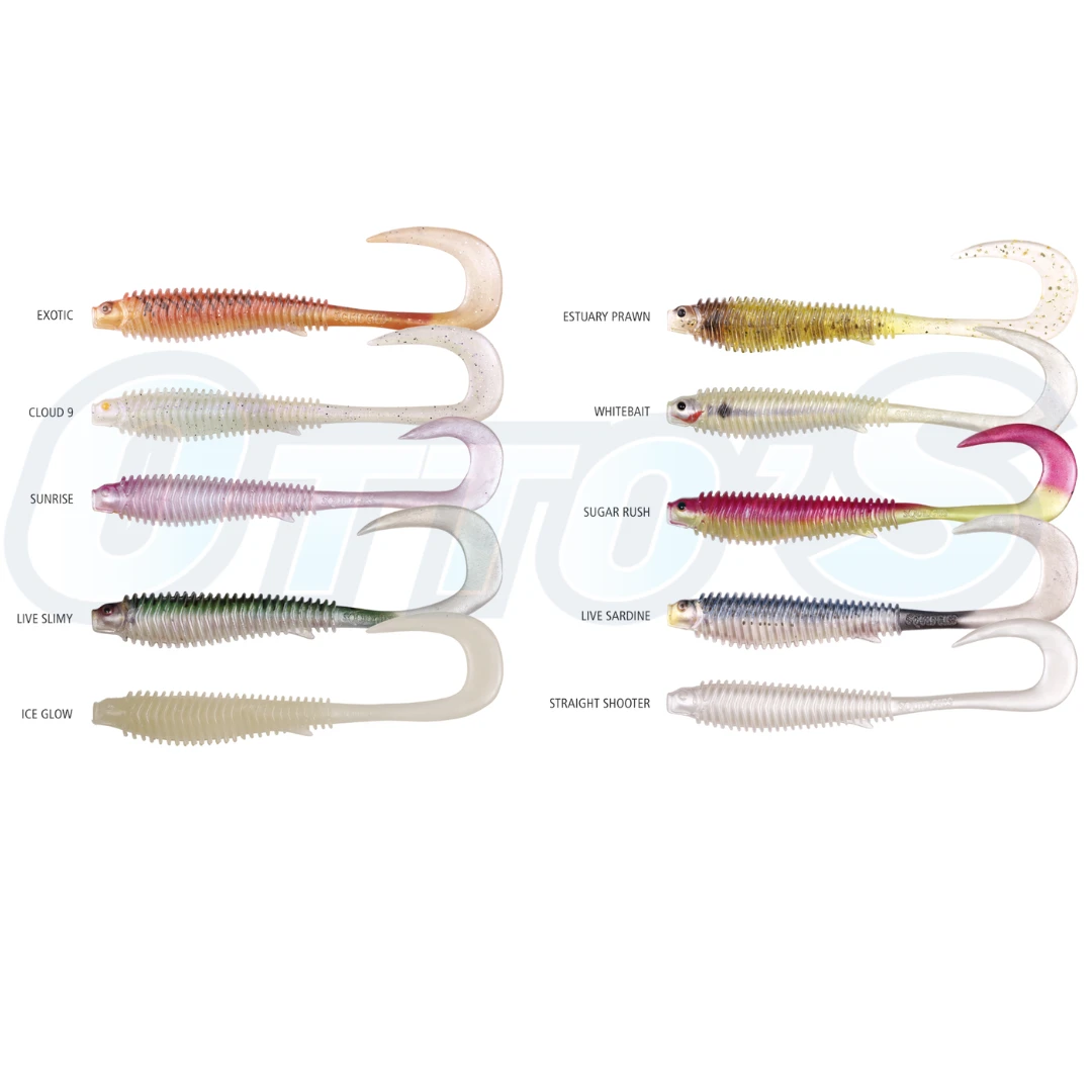 Soft Plastics 22 Shimano Squidgies Reef Wriggler Soft Plastic Fishing Lure 2 Soft Plastics 22 Shimano Squidgies Reef Wriggler Soft Plastic Fishing Lure