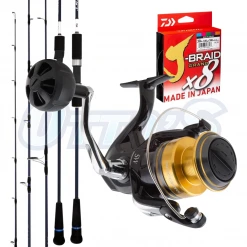 Snapper Combos Heavy Spin Slow Jig Combo Saltist V2 SJS65-4 and Shimano Socorro