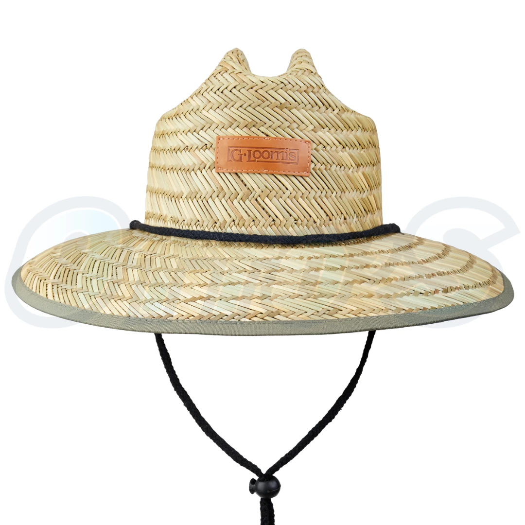 Shimano Headwear G.LOOMIS SUNSEEKER LEATHER PATCH STRAW HAT 3 Shimano Headwear G.LOOMIS SUNSEEKER LEATHER PATCH STRAW HAT