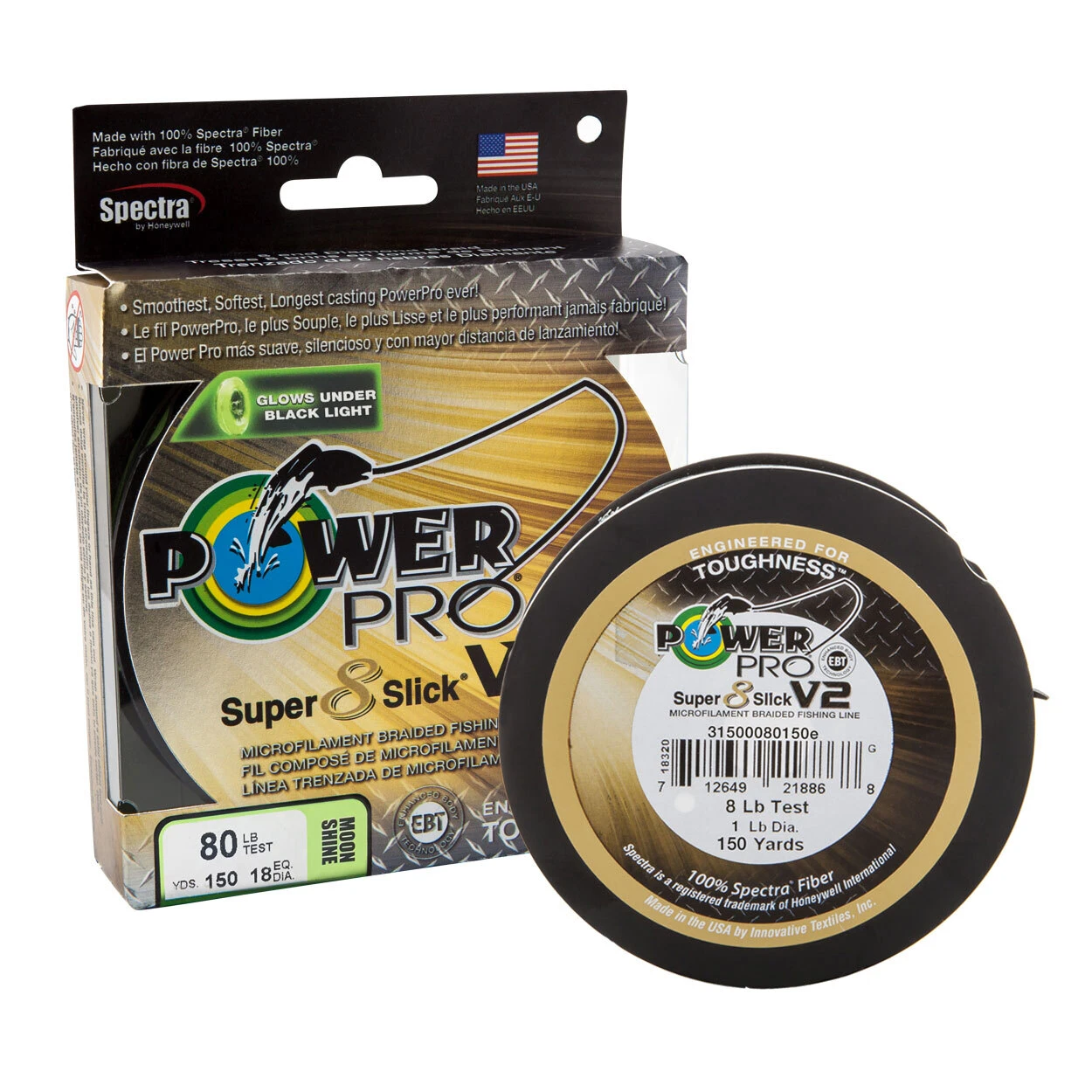 Shimano Power Pro Super Slick V2 Moonshine 300m Braid Fishing Line 3 Shimano Power Pro Super Slick V2 Moonshine 300m Braid Fishing Line